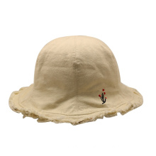 Fashion Girls Simple Casual Edging Foldable Fisherman Round Top Hat